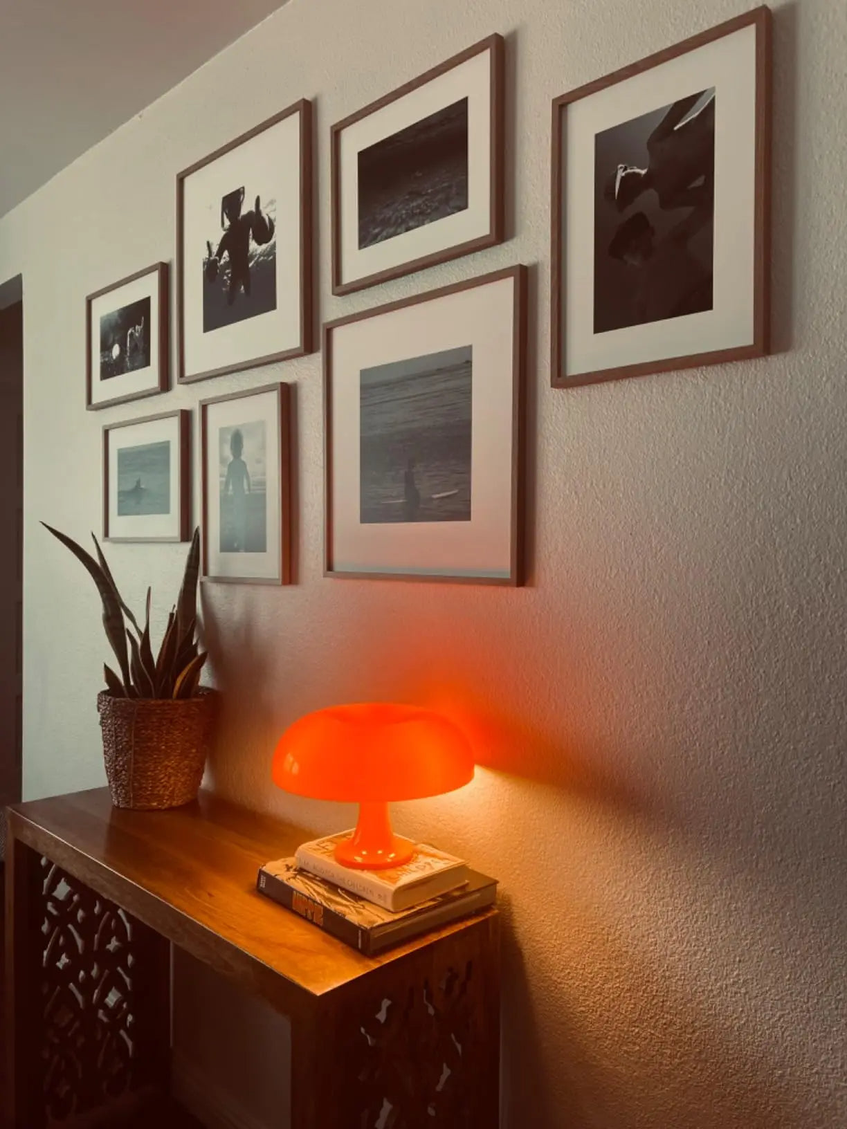 Italien Designer LED Pilz Tischlampe