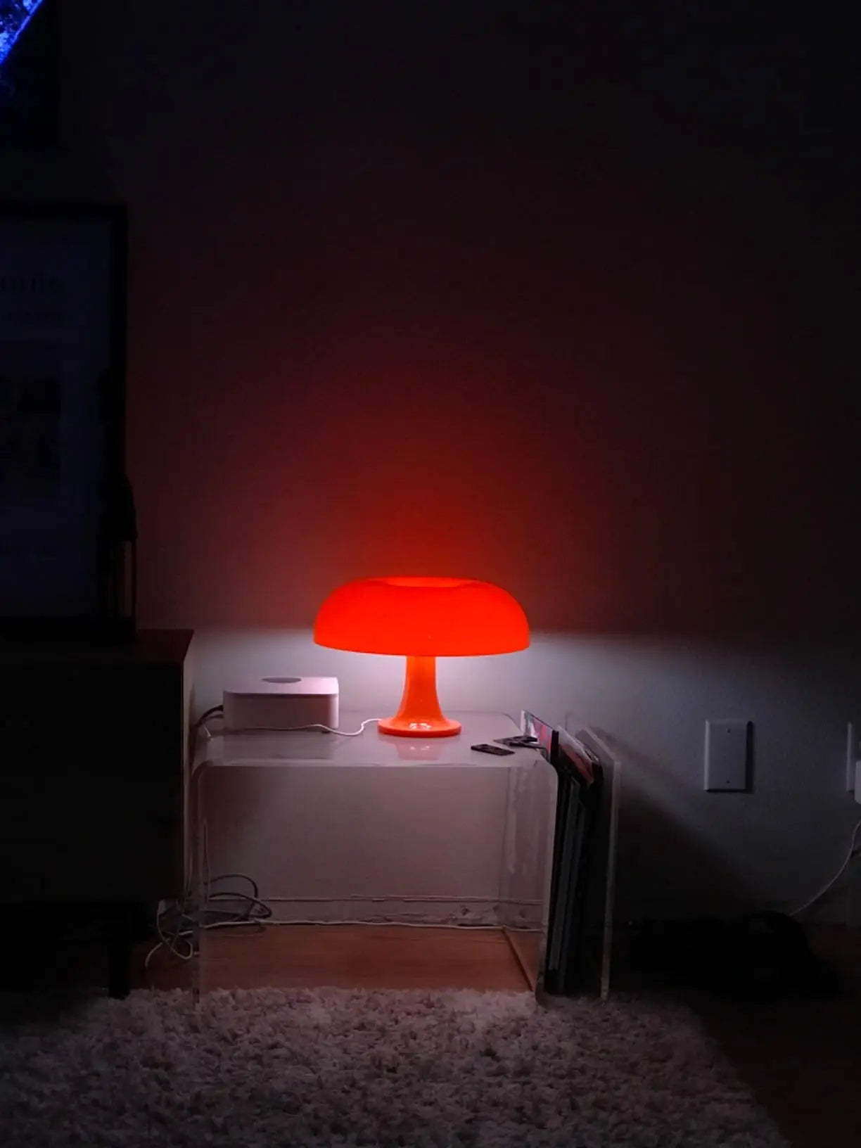 Italien Designer LED Pilz Tischlampe