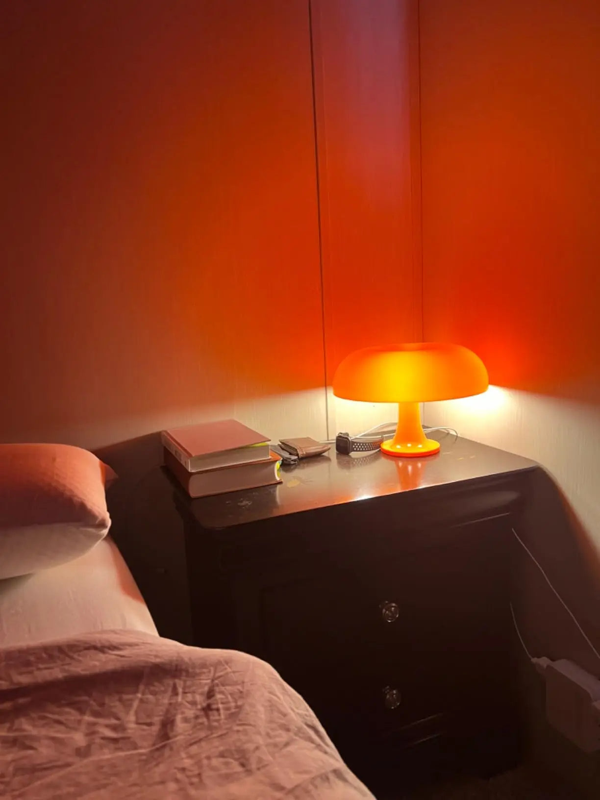 Italien Designer LED Pilz Tischlampe