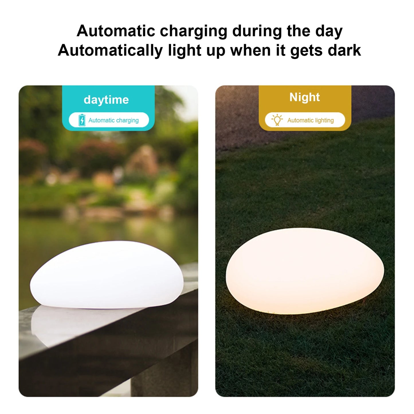 Solar LED Garten Rasen Glühender Globus Licht