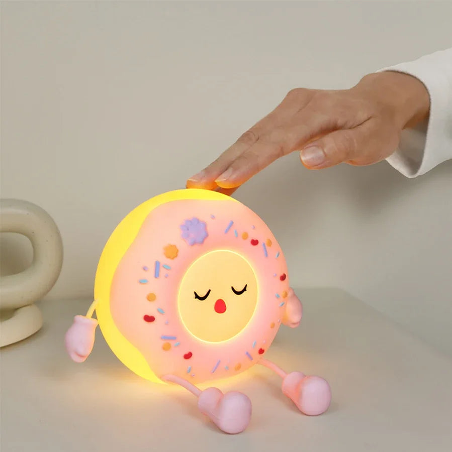 Donut LED Nachtlicht – Wiederaufladbare USB Tischlampe