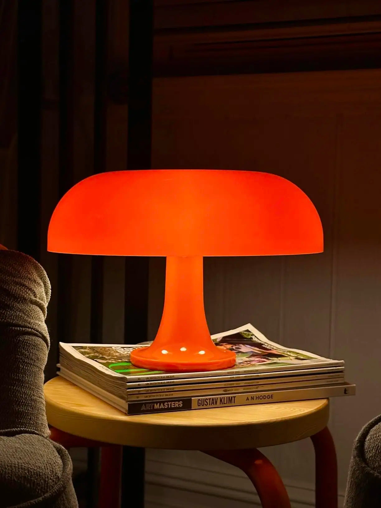 Italien Designer LED Pilz Tischlampe