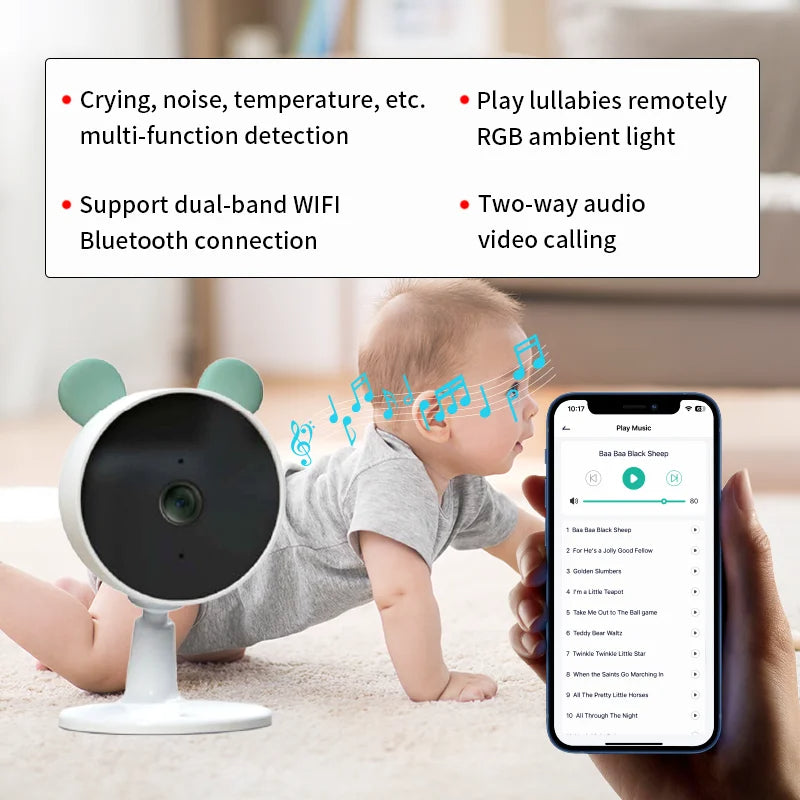 Baby Monitor mit Kamera & 4,3" Display – Wireless Videoüberwachung für Baby & Haustier
