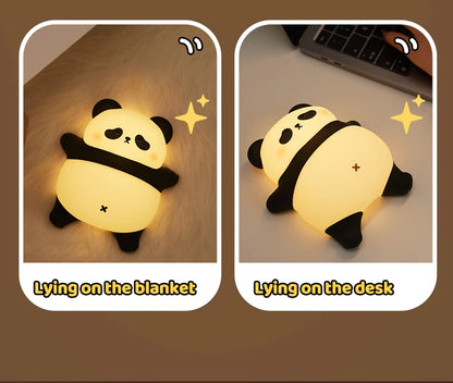 USB Wiederaufladbares LED Nachtlicht – Niedliches Panda-Design