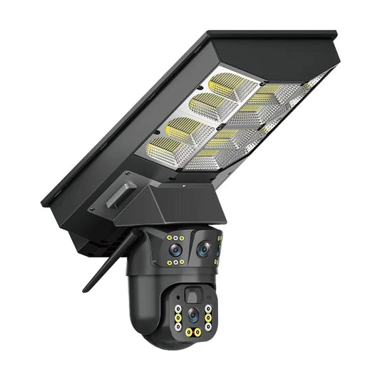 Solar Straßenlampe mit 4G-Kamera – 4MP Full-HD Überwachung & LED-Flutlicht
