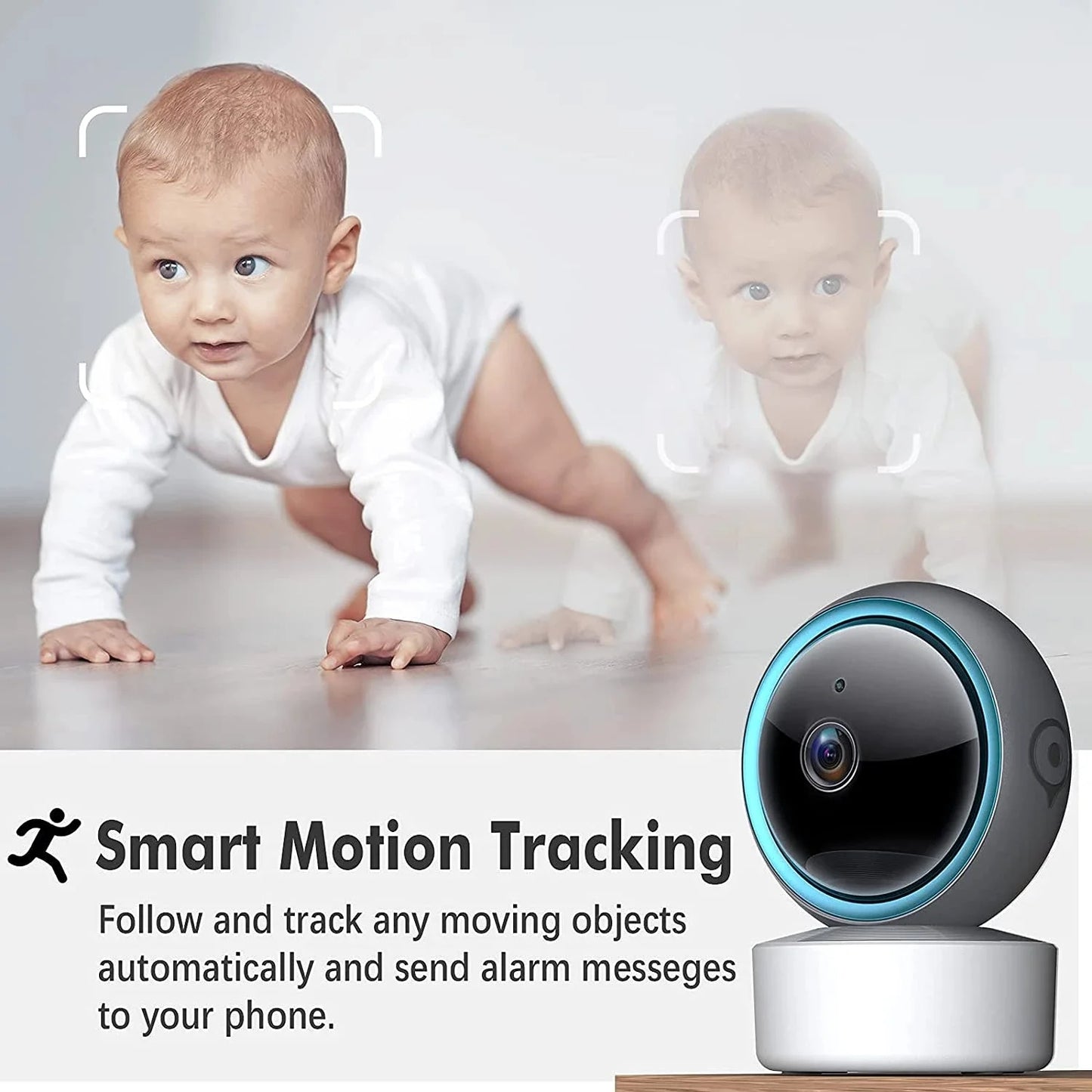 Sunisee Indoor WLAN-Kamera – 1080P Baby Monitor mit Bewegungserkennung & Zwei-Wege-Audio