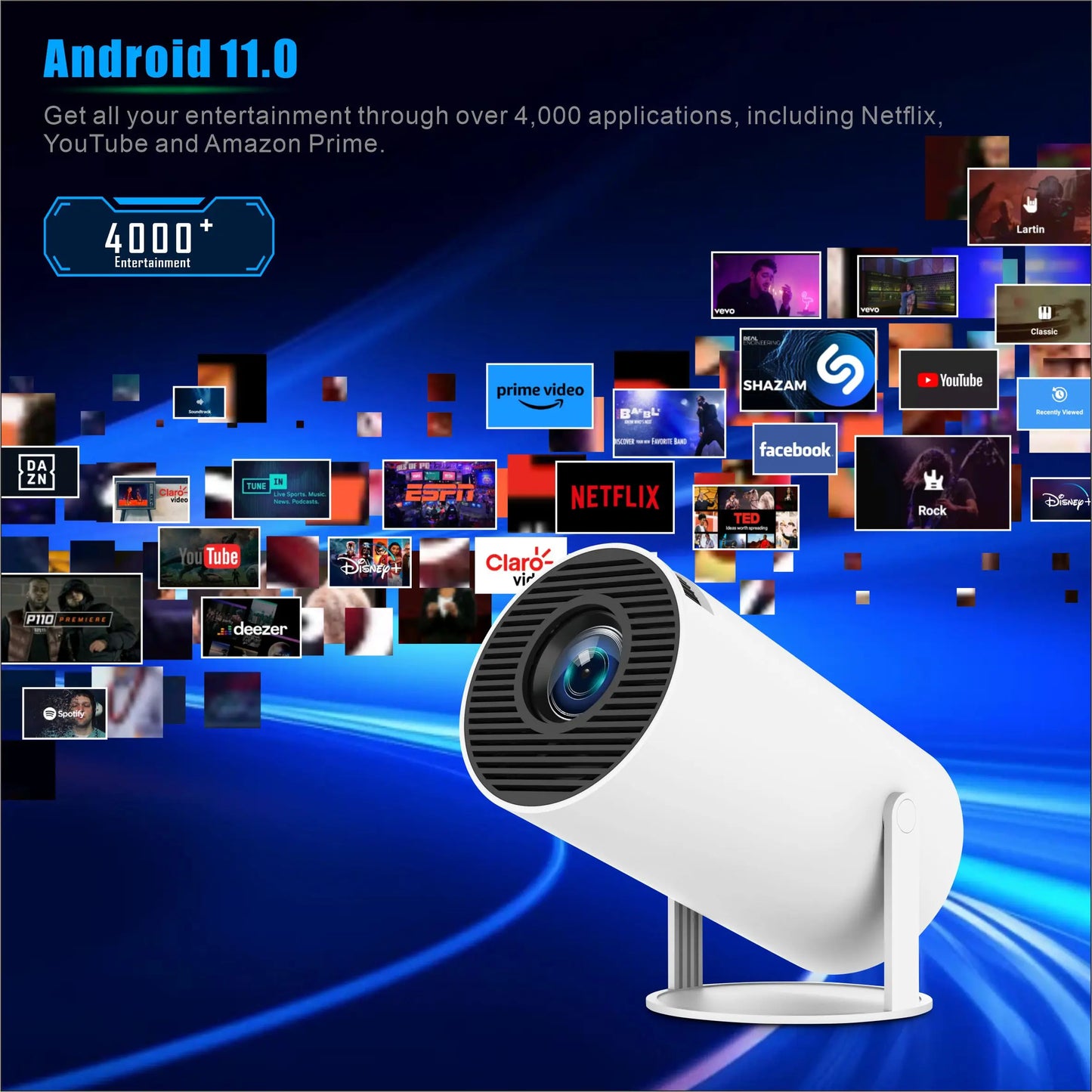 Mini-Projektor HY300 Pro – Tragbares Heimkino