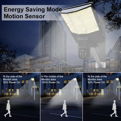 Solar Straßenlampe mit 4G-Kamera – 4MP Full-HD Überwachung & LED-Flutlicht