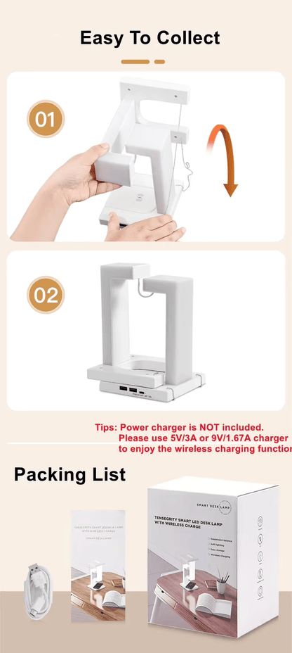 Schwebelampe mit 10W Wireless Charger – Deko & Licht für Zuhause