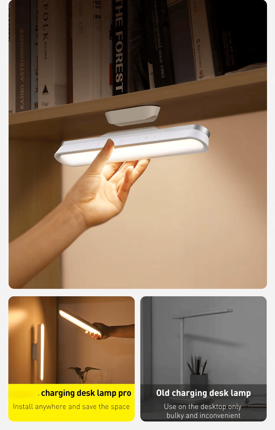 Magnetische LED-Tischlampe Pro