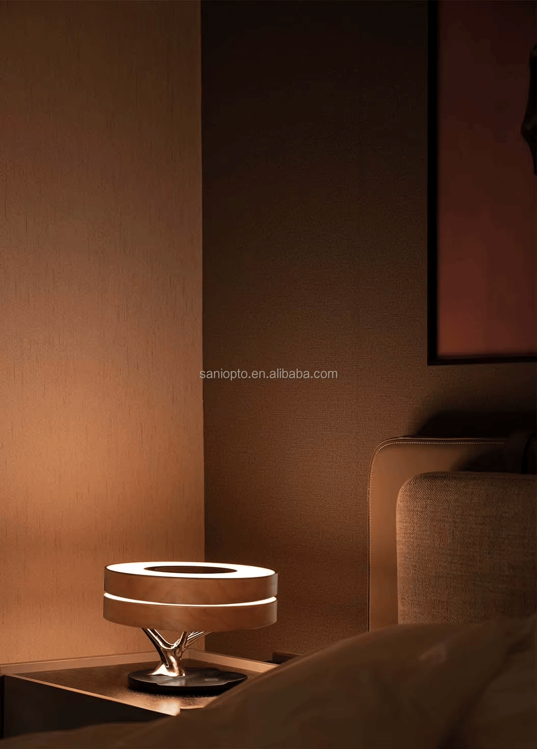 Smart Tischlampe – BT-Lautsprecher, Wireless Charger & Nachtlicht