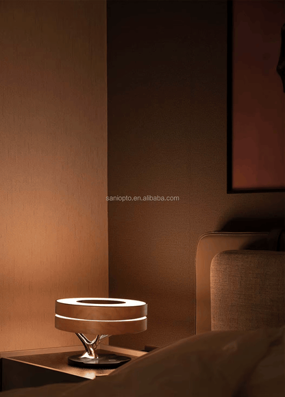 Smart Tischlampe – BT-Lautsprecher, Wireless Charger & Nachtlicht