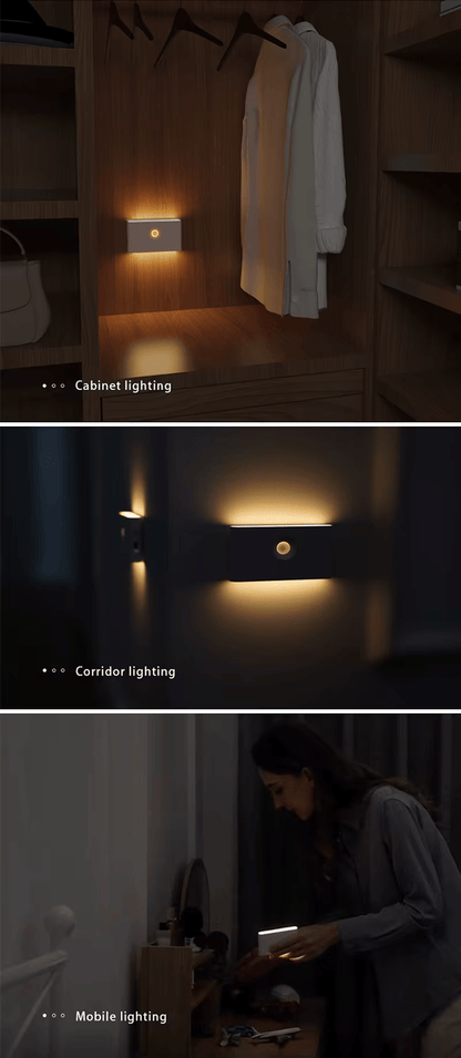 Magnetische LED-Nachtlampe mit Bewegungssensor & Smart-Linkage