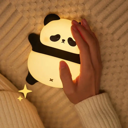 USB Wiederaufladbares LED Nachtlicht – Niedliches Panda-Design