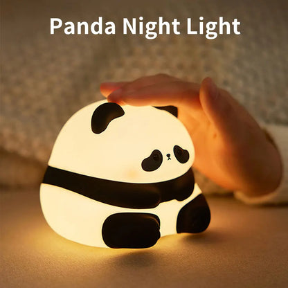 USB Wiederaufladbares LED Nachtlicht – Niedliches Panda-Design